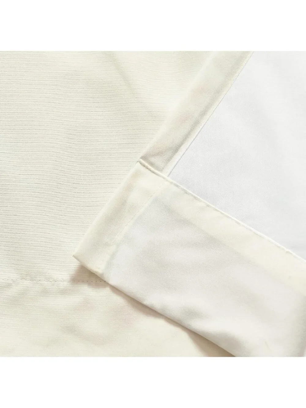 Elegant Ivory Ruffle Blackout Curtains 40